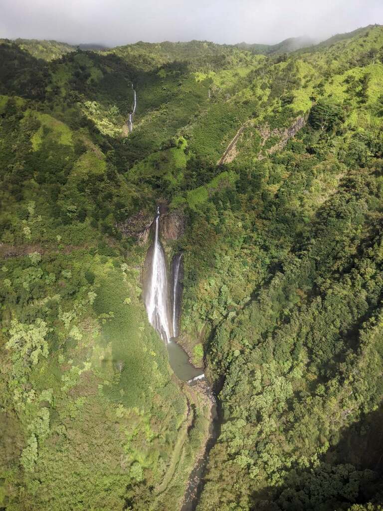 从直升机上看夏威夷